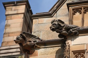 Gargoyle sulla struttura della University of Sydney, Australia